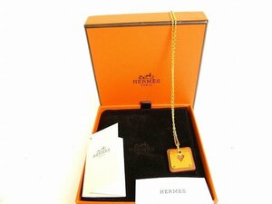 【未使用保管品】 エルメス HERMES アス・ドゥ・クール PM ヴォースイフト ゴールドプレーテッド ペンダント ネックレス