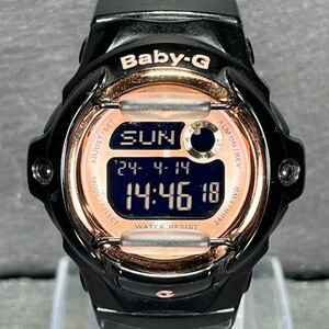 CASIO カシオ Baby-G ベビージー BASIC ベーシック BG-169G-1JF 腕時計 デジタル クオーツ カレンダー 多機能 ピンク文字盤 ブラック 樹脂