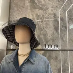 Diorメッシュ付きハット59㎝