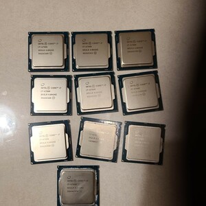 Intel CPU Corei7-6700k全10枚セット 作動機器より取り外し品