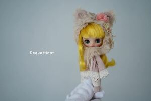 Coquettina* カスタムプチブライス .custom petit Blythe + Little retro Mama +