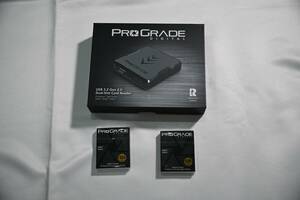 新品 未開封 ProGrade Digital ( CFexpress Type A/SD カードリーダー ) ＋ ( SDXC UHS-II V60 GOLD 128GB 2枚 ) プログレードデジタル 