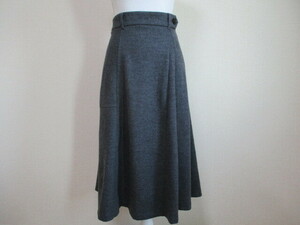 アンタイトル UNTITLED グレー スカート 4 大きいサイズ 美品 日本製 秋冬