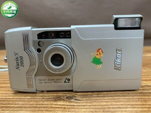 【Y-9925】NIKON ニコン Nuvis S 2000 コンパクトカメラ シルバー 銀色 フィルムカメラ 通電確認済 現状品【千円市場】