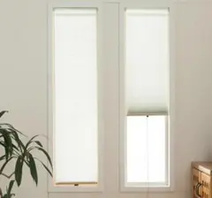 2本組　小窓用断熱スクリーン　幅26×高さ135ｃｍ　ホワイト