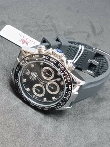 メンズ腕時計　デイトナオマージュ　クロノグラフ スーツ　防水腕時計　ジルコニア1584D人気商品