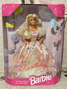 ☆1990年代/ピンクボックス/バービー/バースデー/即決ビンテージUSA/未開封/Barbie/Doll(1996 Birthday/MIB) FB-025