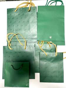 ROLEX ロレックス ショッパー ショップ袋 紙袋 付属品 まとめ売り4サイズ 9枚