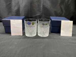 A5-179 未使用・保管品 BOHEMIA ボヘミア クリスタル CRYSTAL ペアグラス 2客 ロックグラス グラス