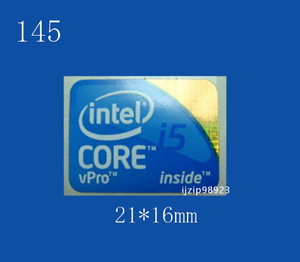 即決145【 intel Core vPro i5 】エンブレムシール追加同梱発送OK■ 条件付き送料無料 未使用