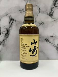 〇SUNTORY/サントリー YAMAZAKI12年 山崎12年 ウイスキー SINGLE MALT シングルモルト 未開栓 古酒〇 