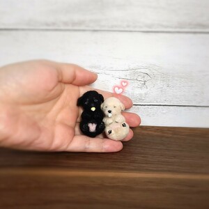 赤ちゃんレトリバー＊イエロー一体のみ 羊毛フェルト ハンドメイド ミニチュア ドール ハウス ブライス ペット ゴールデン　ラブラドール