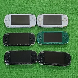 SONY ソニー PSP プレイステーション ポータブル PSP-3000 PSP-1000 本体 まとめて 6台 まとめ売り PSP3000 PSP1000 ブラック ホワイト