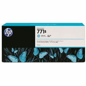 【新品】(まとめ) HP771B インクカートリッジ ライトシアン 775ml 顔料系 B6Y04A 1個 【×10セット】