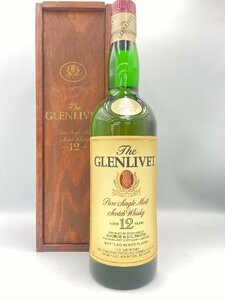 ST【同梱不可】GLENLIVET グレンリベット 12年 木箱 750ml 43% 未開栓 古酒 Z050882