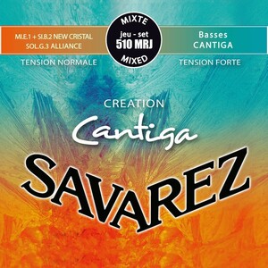 サバレス 弦 SAVAREZ 510MRJ CREATION Cantiga Mixd tension SET クラシックギター弦×6セット クリエーション カンティーガ