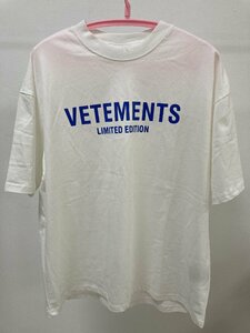 VETEMENTS ヴェトモン Oversized T-SHIRT 半袖 Tシャツ ホワイト M 中古 TN 1