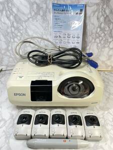 中古　EPSON エプソン　プロジェクター　EB-436WT & カメラセンサーユニット5台　レーザー指示棒1台　リモコン付き　動作確認済み