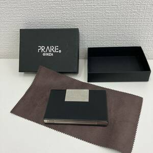 #2827 未使用 PRARE プレリーギンザ GINZA NP50080 ブラック（01） 馬革 名刺入れ 経年保管品