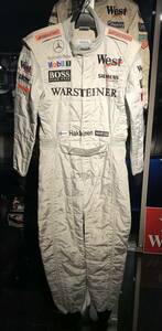 F1 2001年　マクラーレン・メルセデス　ミカ・ハッキネン 実使用　レーシングスーツ