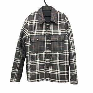 【中古】 BURBERRY バーバリー リバーシブル チェック ダウンジャケット Sサイズ 8043838 グレー メンズ 23030024MY