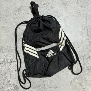 adidas アディダス ナップサック ブラック スリーストライプ バイカラー