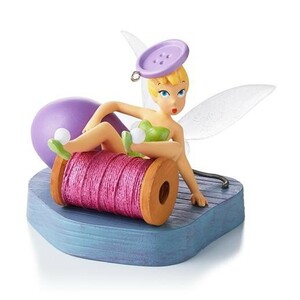 ディズニー　ティンカーベル　Hallmarkオーナメント 糸駒　『Tink Takes a Tumble』　2013年　新品　ホールマークオーナメント