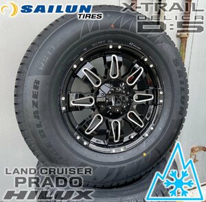 10月発送 スタッドレス SAILUN WST3 265/65R17 ハイラックス サーフ パジェロ 17インチ 新品 タイヤホイールセット 1台分 ノーマル車高対応