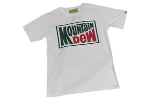 【新品】Mountain Dew/マウンテンデュー Tシャツ 半袖 【S】白/ホワイト◆ドリンク アメリカ USA DRINK