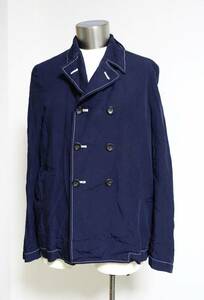 robe de chambre COMME des GARCONS ギャルソン レーヨン ブルゾン S ネイビー 1997 日本製