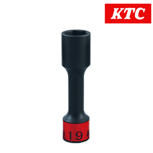 KTC 12.7sq インパクト用 ホイールナットソケット 19mm BP49-19 KTC ソケットレンチ ゴムクッション付き