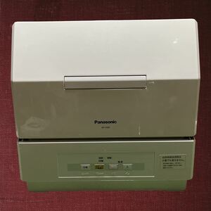 （中古品）パナソニック 食器洗い乾燥機 プチ食洗 NP-TCM1 ホワイト。