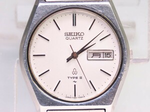 ■♪価格高騰! 資産価値！ 稼働 電池新品 メンズ ビンテージ 高級超レア！ SEIKO セイコー TYPE2 タイプ2 デイデート クオーツ 7123-7080