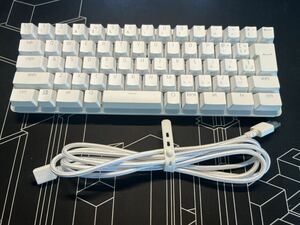 Razer Huntsman Mini JP 小型 ゲーミングキーボード テンキーレス Linear Optical Switch 日本語 JP配列 60%レイアウト Mercury White 白