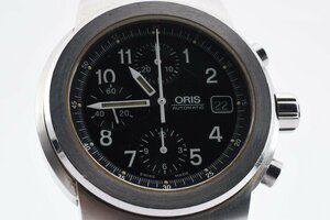 オリス クロノグラフ デイト 裏スケ 7511 手巻き メンズ 腕時計 ORIS