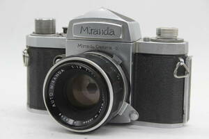 【返品保証】 ミランダ Miranda T シルバー Auto 50mm F1.9 ボディ レンズセット s7345