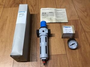 新品未使用★FESTO★★フルオートドレン　圧力計付【192621】★Mpa表示付＋Bar表示付★