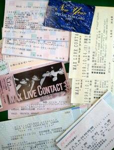 MAXコンサートチケット半券・1996～2012・170枚以上 + おまけ