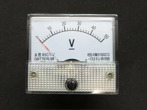 DC50V アナログ電圧計 パネルメーター
