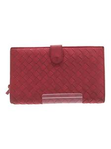 BOTTEGA VENETA◆長財布/レザー/PNK/レディース/114074