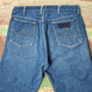 縦ベル 刺繍タグ 【Wrangler 11MWZ】 50s Denim Jeans/ 50年代 ラングラー ジーンズ W35L28.5 デニム パンツ ブルーベル ビンテージ 40s60s