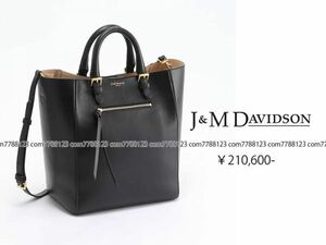 未使用21万◎J&M DAVIDSON◎黒2wayトート バッグ OLIVIAオリヴィアHELIOPOLEユニセックス正規店ジェイ アンド エム デヴィッドソン