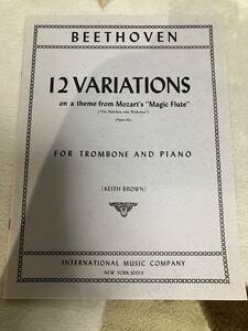 Beethoven,L.van ベートーヴェン Variations (12) on a Theme Mozart