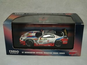 【未使用】 EBBRO TOM’S SUPRA WHITE/RED SUPER GT2005 OPEN FACE