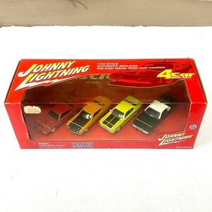 Y# 未開封 JOHNNY LIGHTNING ジョニーライトニング Muscle Cars 4car BOX ミニカー！