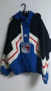 未使用長期保管品 希少 NHL RANGERS レンジャーズ ハーフジップ ジャンパー L