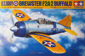 タミヤ/1/48/アメリカ海軍ブリュースターF2A-2バッファロー/未組立品/デカール欠