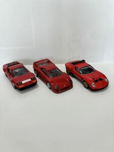 トミカプレミアム　廃盤品　フェラーリ512BB 廃盤品　ランボルギーニ　ミウラ　イオタ　SVR フェラーリF40 3台セット