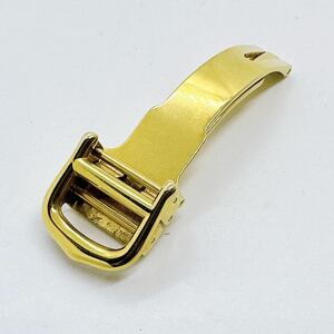 04290 カルティエ Cartier 純正 Dバックル 尾錠 12mm 腕時計 革ベルト用 SS ゴールドカラー