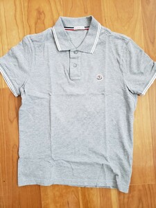 【未使用】モンクレール　MONCLER　ポロシャツ　半袖　グレー　size S